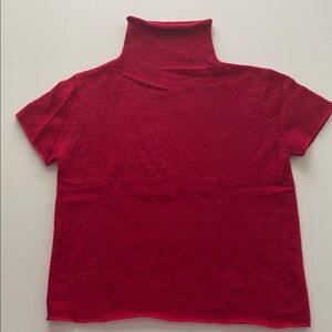 Vintage 90’s Esprit cashmere baby tee funnel-neck sweater